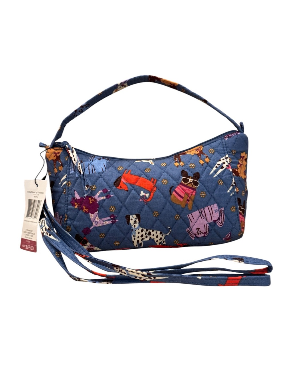 Vera Bradley Mini Slouchy Crossbody in Bark Park Pattern NWT
